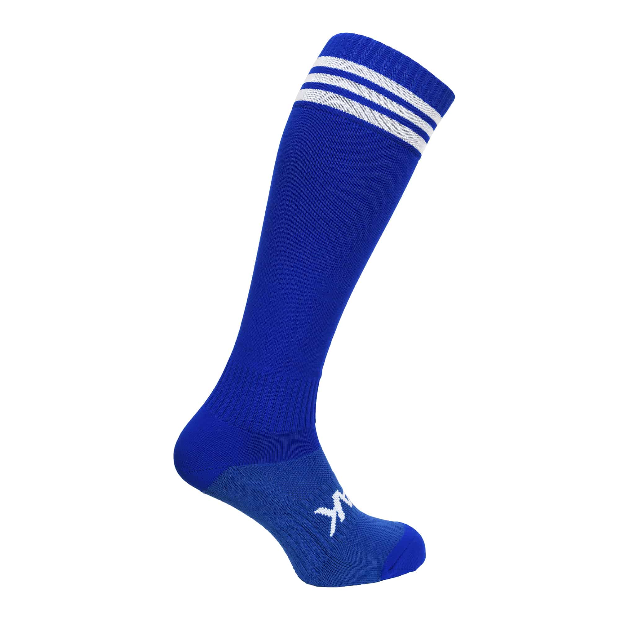 Blue with White Stripes Sports Socks