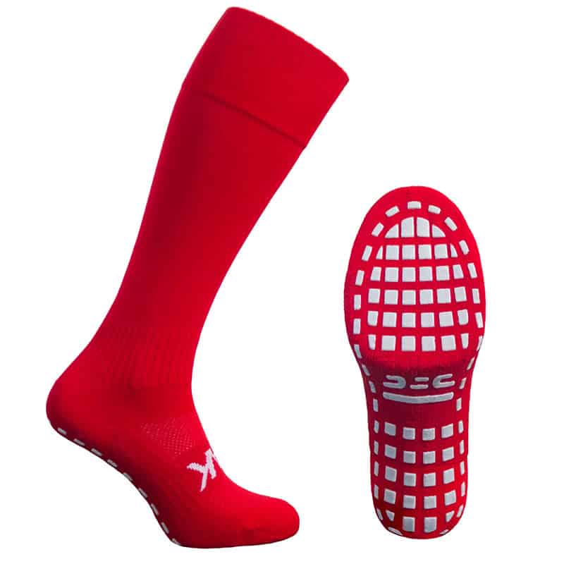 Red Non-Slip Sports Socks